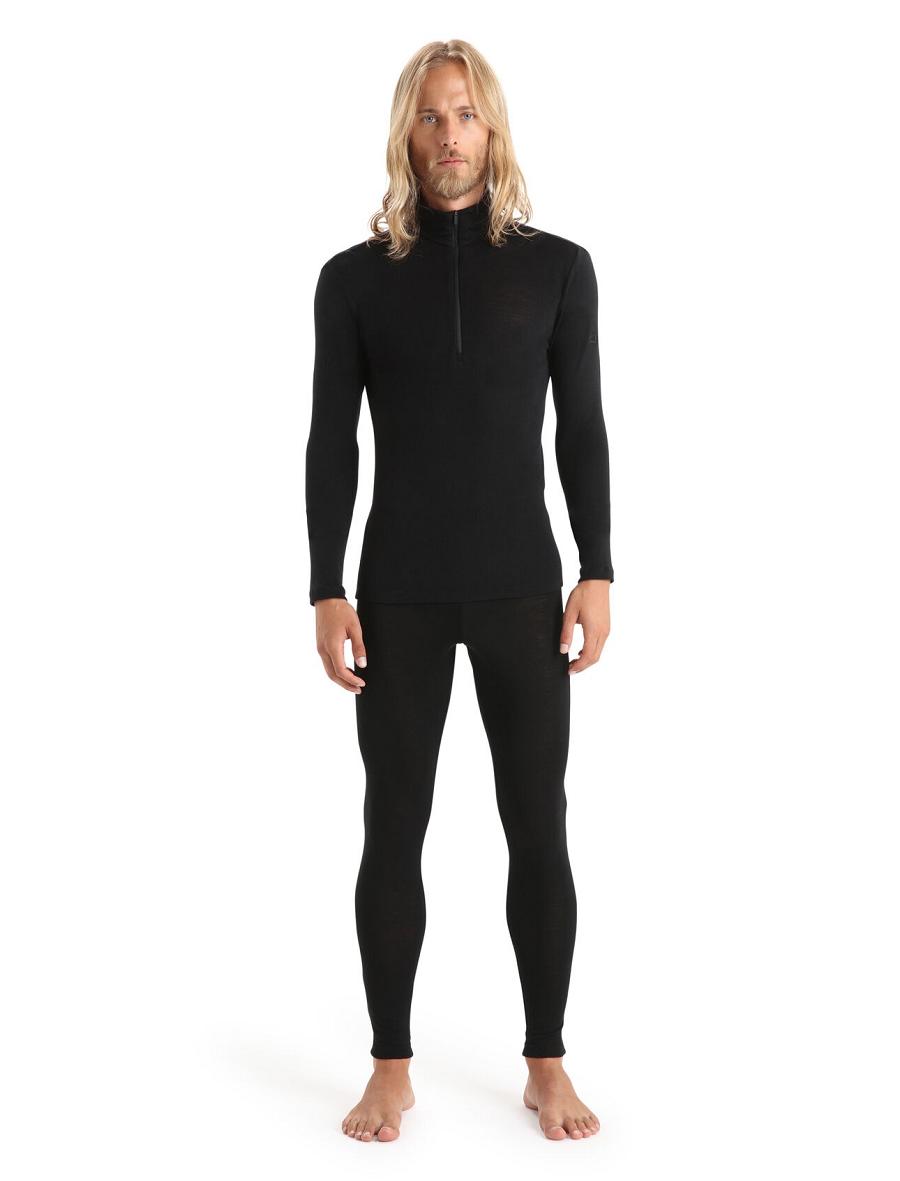 Black Icebreaker Merino 175 Everyday Thermal Men's Leggings | AU 1139XYUF